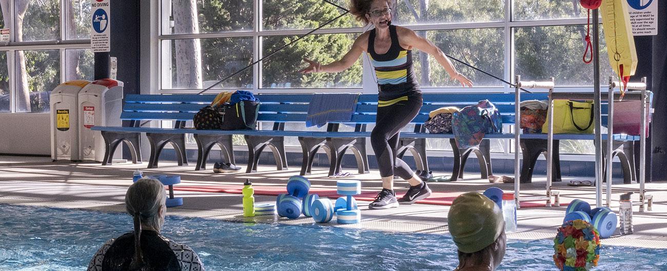 People participating in Aqua classes