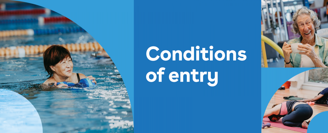 Aqualink Conditions of entry