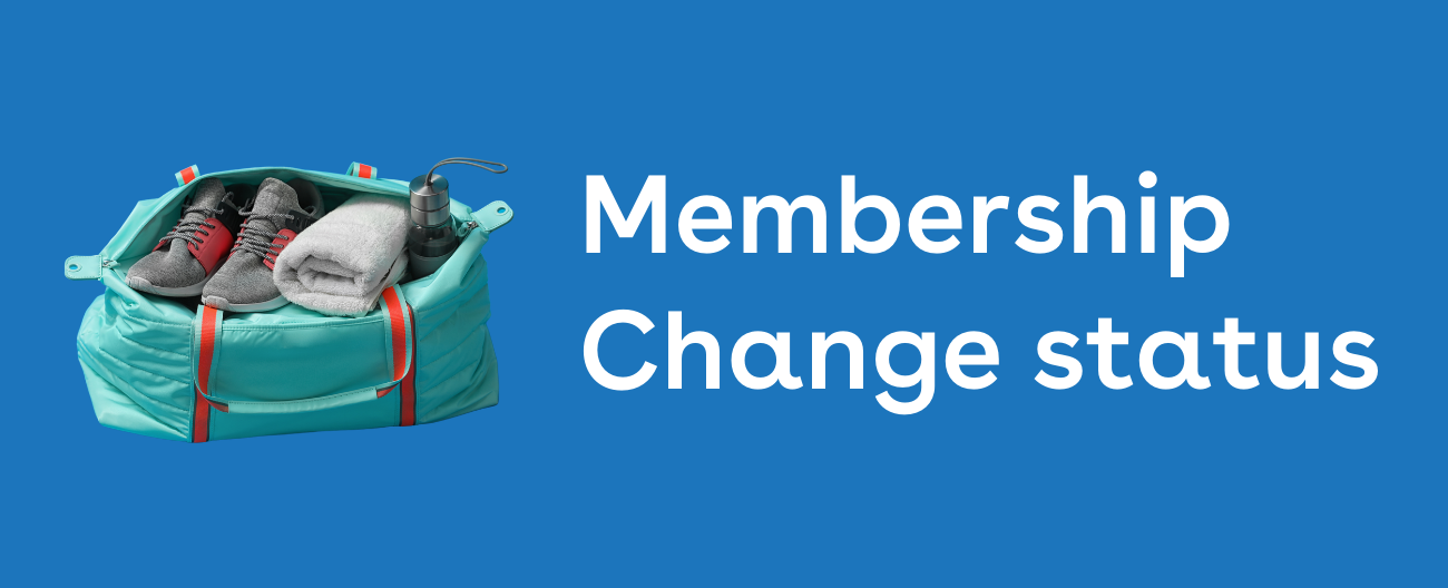 Change of membership status banner